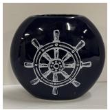 Wooden Anchor Decor & Two Vases - 27.5 Inches Tall