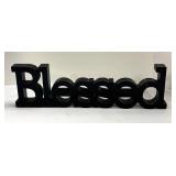 Metal Propeller Decor Pair & Blessed Sign
