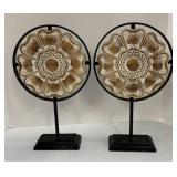 Bloomingville Vase with Medallion Decor Pair