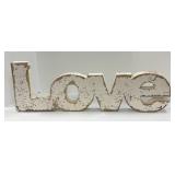 Distressed Wooden Love Decor