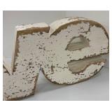 Distressed Wooden Love Decor