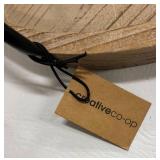 Globe on Stand with Armillary Rings, Creative Co-op Wooded Tray & Black Greyhound Statue