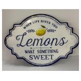 Lemons Sign, Divided Tray, Faux Greenery and More