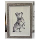 Dog Sketch Prints Trio & Let