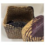 Trio of Woven Storage Baskets