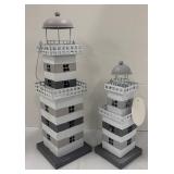 Bloomingville Wooden Bowl, Lighthouse Decor and Table Runner