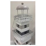 Bloomingville Wooden Bowl, Lighthouse Decor and Table Runner