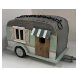 Creative Co-Op Hello Little One Sign, Trailer Birdhouse & Green Bus Planter