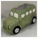 Creative Co-Op Hello Little One Sign, Trailer Birdhouse & Green Bus Planter