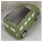 Creative Co-Op Hello Little One Sign, Trailer Birdhouse & Green Bus Planter