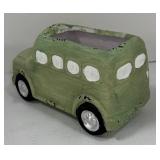 Creative Co-Op Hello Little One Sign, Trailer Birdhouse & Green Bus Planter