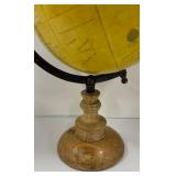 Vintage World Globe on Wooden Stand