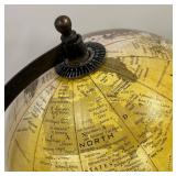 Vintage World Globe on Wooden Stand