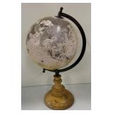 Vintage World Globe on Wooden Stand