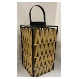 Pair of Woven Lantern Candle Holders