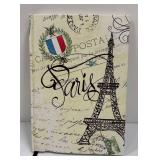 Two Black Trays, Candle Holder, Paris Motif Journal and Garden Guidebooks Book Boxes