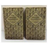 Two Black Trays, Candle Holder, Paris Motif Journal and Garden Guidebooks Book Boxes