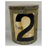 Two Lovely Wreaths, Sign and Canister