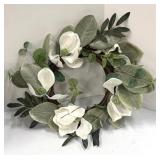 Two Lovely Wreaths, Sign and Canister