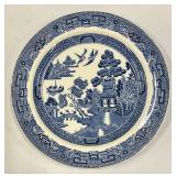 Vintage Johnson Brothers Willow Pattern Blue & White Dinnerware Set - Plates, Bowls & Cups