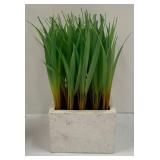 Mirrored Love Sign with Wood Tray & Faux Greenery