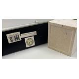 Mirrored Love Sign with Wood Tray & Faux Greenery