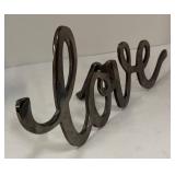 Eat Motif Metal Tray, Love Decor and Bottles