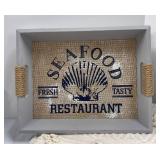 Seafood Restaurant Sign, Anchor Bookends, Runner and Canister