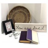 Glass Molecule Ball Sculpture Book, Bowl and More