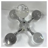 Glass Molecule Ball Sculpture Book, Bowl and More
