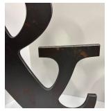 Ampersands Pair with Distressed Finish