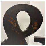 Ampersands Pair with Distressed Finish