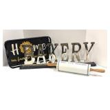 Bakery Sign, Home Sign and Rolling Pin