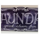 Design Direct Creative Group Laundry Sign 12 x 36 in - LAUNDRY Good Clean Fun Wall Decor