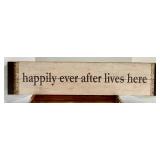 Gear Wheel Sculpture & Sign with Wooden Tray