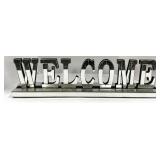 Welcome Sign & Galvanized Refreshments Bucket