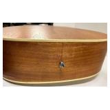 Acoustic Guitar - 6-String Natural Finish, Rosette & Dark Fretboard