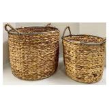 Seagrass Woven Baskets (Lot of 2)