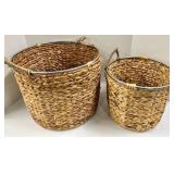 Seagrass Woven Baskets (Lot of 2)