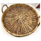 Farmhouse Decor Sign Set - Grace & Gratitude, Farm Fresh Local Plaques & Woven Basket and more