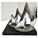 Metal Boat Sculptures & Lighthouse Models