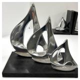 Metal Boat Sculptures & Lighthouse Models