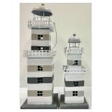 Metal Boat Sculptures & Lighthouse Models