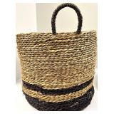 Two-Tone Woven Market Baskets & Handles - Set of 2