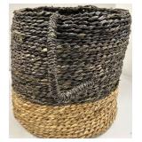 Two-Tone Woven Market Baskets & Handles - Set of 2