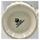 Royal Worcester Blue & White Dinnerware Set - Teapot, Cups & Plates - Made in England