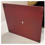 Festive Santa Claus Decor - Gold Brocade Robe & Tree Gift