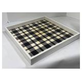 Three Plaid Trays & Dream Sign