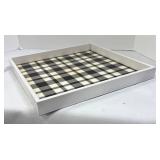 Three Plaid Trays & Dream Sign