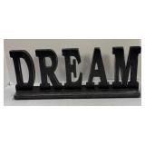 Three Plaid Trays & Dream Sign